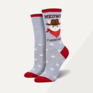 NWT Meowdy Purrtner Cat Socks.